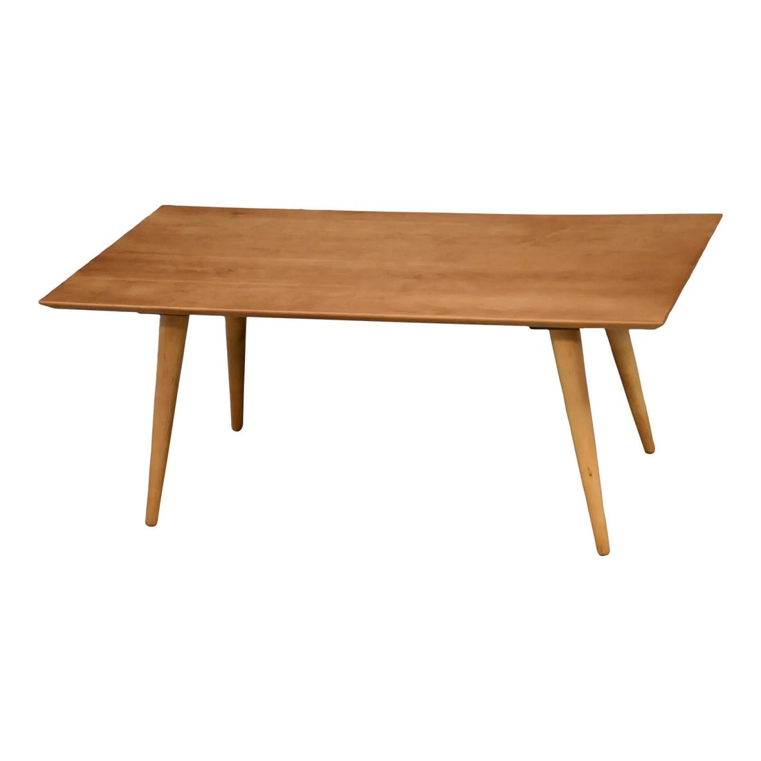 Mid Century Paul McCobb Planner Group Maple Coffee Table 1950s: Mid Century Paul McCobb Planner Group Maple Coffee Table 1950s This exquisite mid-century modern coffee table, designed by Paul McCobb for Winchendon's Planner Group, showcases the timeless elegance o