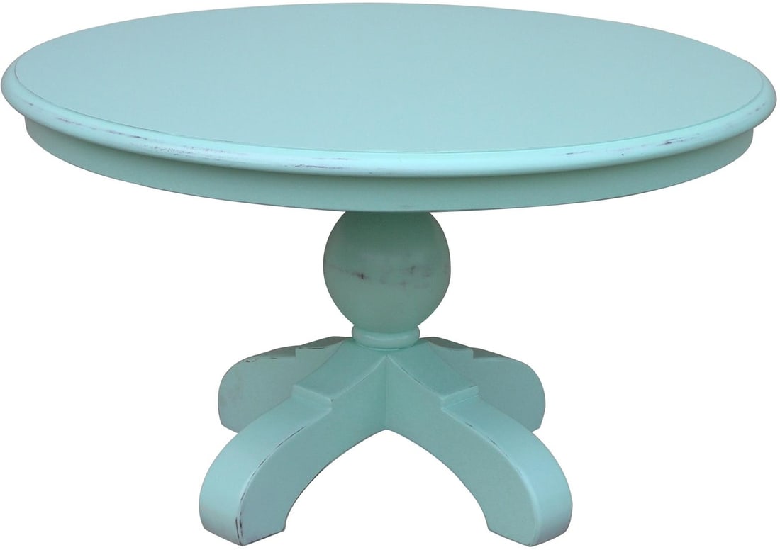 Trade Winds Soho Aqua Painted Square Coffee Table: Trade Winds Soho Aqua Painted Square Coffee Table Introducing the Hand Carved Aqua Pedestal Coffee Table, a stunning addition to your living space. This coffee table features a beautiful aqua-painted 