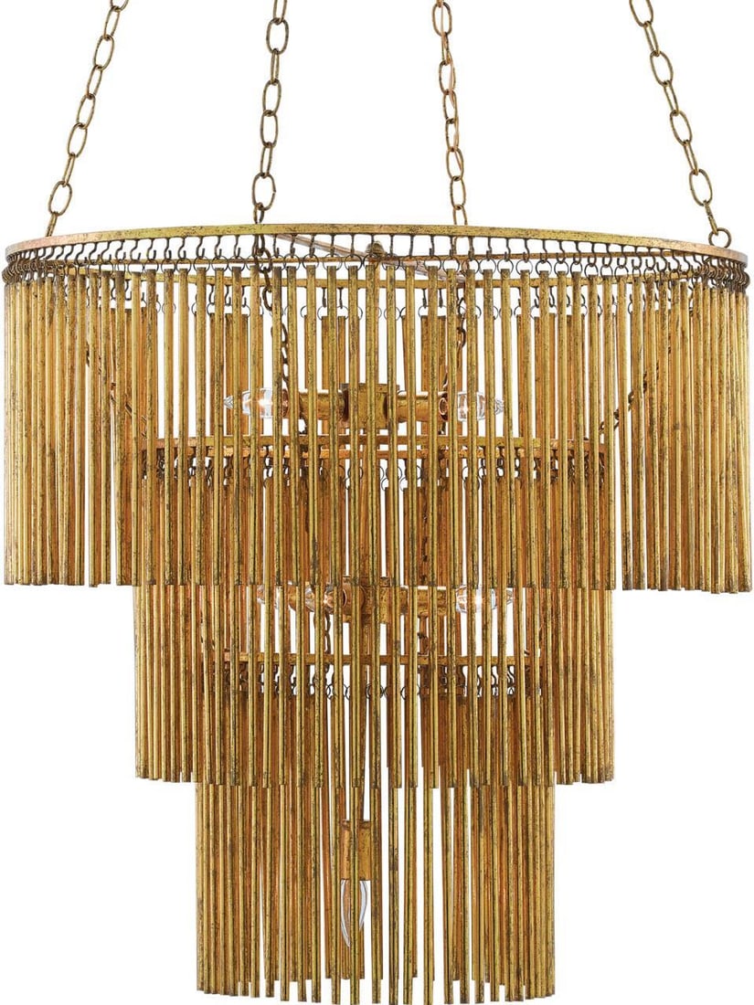 Currey Mantra Chandelier Gold Leaf Baroque Style Adjustable Height: Currey Mantra Chandelier Gold Leaf Baroque Style Adjustable Height Illuminate your space with the stunning Elegant Mantra Chandelier, a perfect blend of style and functionality. This bowl chandelier, 