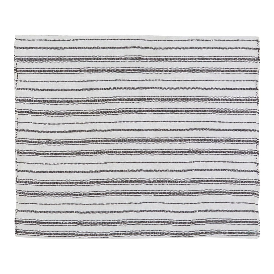 Turkish Hemp Flatweave Area Rug Black 5'x5'10" Vintage Textile (1 of 4)