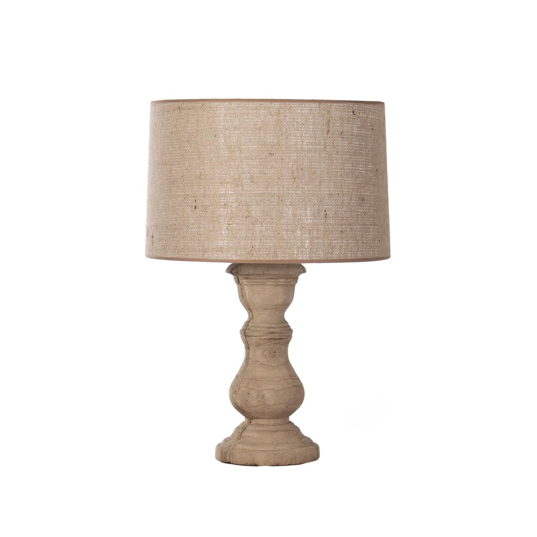 Zentique Alfred Ivory Table Lamp Brass Elm Linen Yellow 23H 16W 16D (1 of 1)