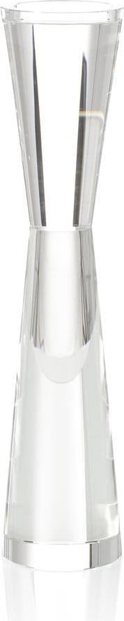 Elegant Hourglass Crystal Candleholder by John-Richard 18.25 inches: Elegant Hourglass Crystal Candleholder by John-Richard 18.25 inches Enhance your home decor with this Luxurious Crystal Candleholder by John-Richard. This stunning piece features an elegant hourglass 