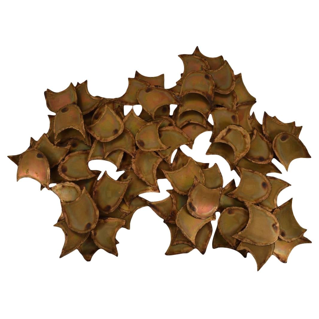 Large William Friedle Brutalist Brass Wall Sculpture 52 x 36: Large William Friedle Brutalist Brass Wall Sculpture 52 x 36 This striking Large Brutalist Wall Hanging Sculpture by William Friedle is a stunning piece of art that showcases torch cut brass elements,