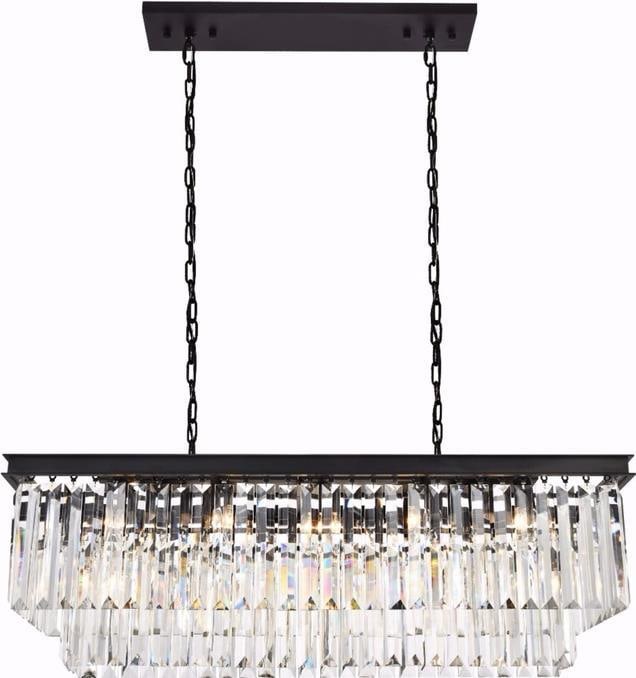 Elegant Lighting Sydney Adjustable Pendant Lamp with Royal-Cut Crystals: Elegant Lighting Sydney Adjustable Pendant Lamp with Royal-Cut Crystals Illuminate your space with this stunning Adjustable Pendant Lamp featuring a vintage style adorned with elegant crystals. This e