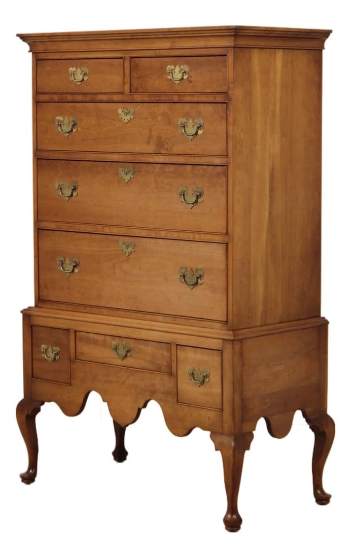 Cherry Valley Highboy Chest with Queen Anne Legs by Stickley (1 of 10)