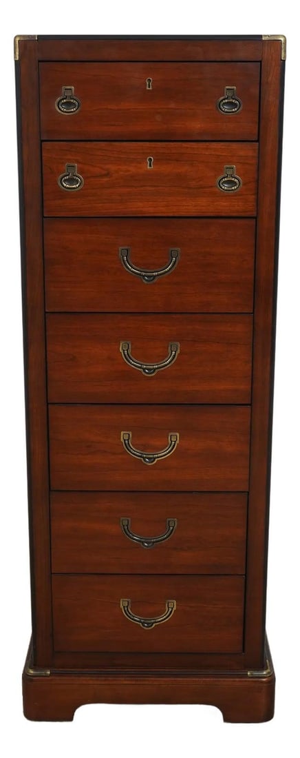 National Mt Airy Cherry Campaign Lingerie Chest Dovetailed Drawers 40 Years Old: National Mt Airy Cherry Campaign Lingerie Chest Dovetailed Drawers 40 Years Old This exquisite National Mt Airy Cherry Campaign Lingerie Chest showcases timeless craftsmanship with its dovetailed draw
