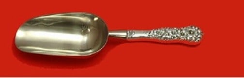 Dominick & Haff Rococo Sterling Silver Ice Scoop 9 3/4" Custom Made: Dominick & Haff Rococo Sterling Silver Ice Scoop 9 3/4" Custom Made This exquisite Rococo ice scoop by Dominick & Haff showcases the elegant craftsmanship typical of the Rococo style. Made from high-q