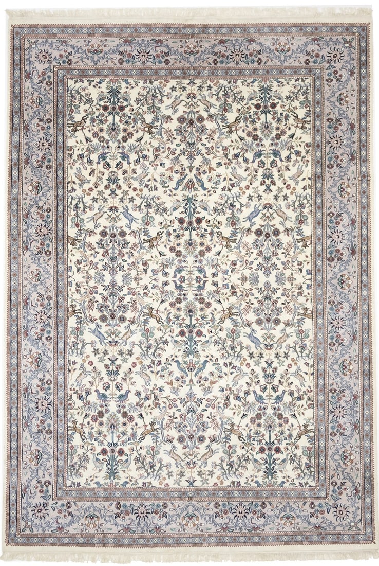 Handmade Extra Large Oriental Wool Rug Animal Design 10'x14': Handmade Extra Large Oriental Wool Rug Animal Design 10'x14' Transform your living space with this exquisite Handmade Extra Large Oriental Rug featuring a captivating animal design. Crafted from high-