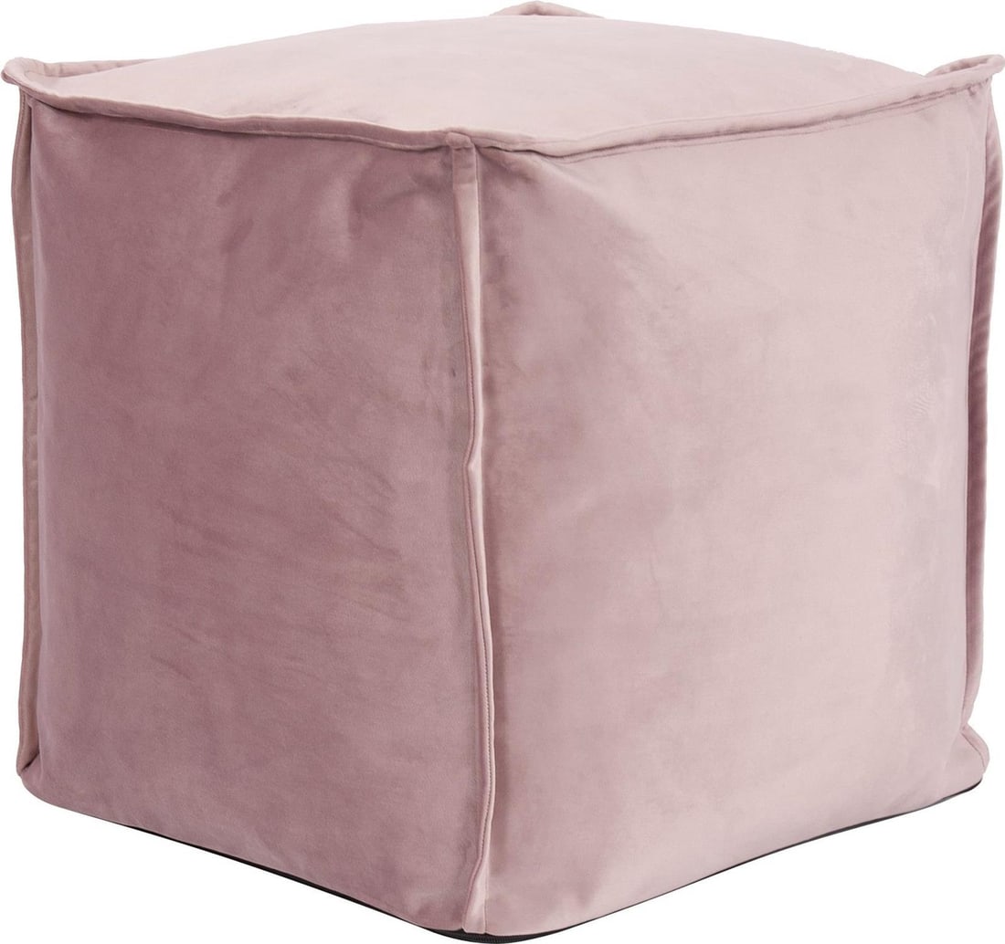Howard Elliott Bella Square Pink Pouf Ottoman 18H 20W 20D: Howard Elliott Bella Square Pink Pouf Ottoman 18H 20W 20D Enhance your living space with this Traditional Square Pouf Ottoman in a lovely pink finish. This versatile piece serves as both a stylish acc
