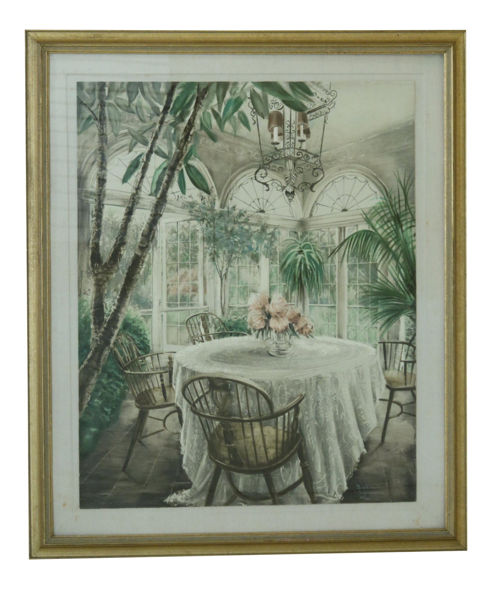Limited Edition Artist Signed Print 45/300 on Handmade Paper: Limited Edition Artist Signed Print 45/300 on Handmade Paper This impressive piece of art, approximately 30 years old, features vibrant colors and is a limited edition print (45/300) on high-quality h