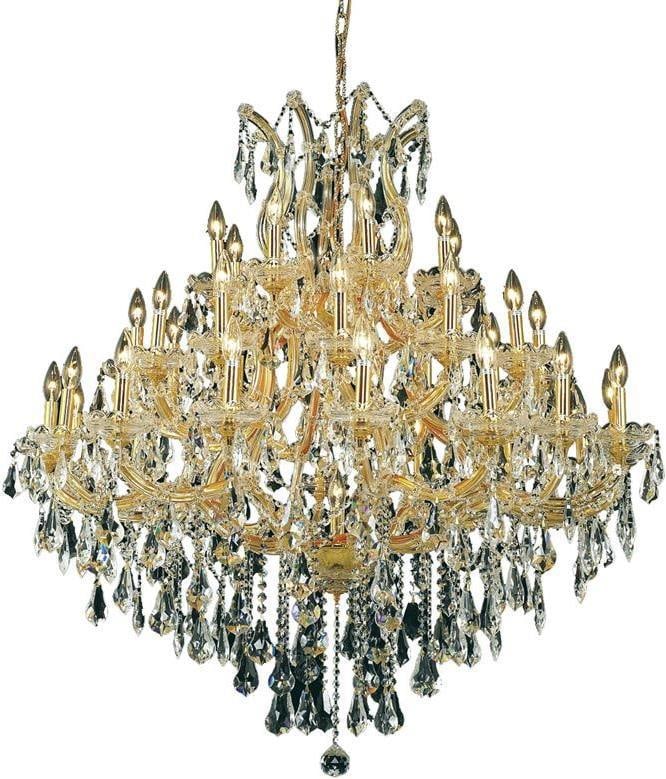Elegant Lighting Maria Theresa Rococo Crystal Chandelier 44in UL-Listed: Elegant Lighting Maria Theresa Rococo Crystal Chandelier 44in UL-Listed Illuminate your home with this stunning Vintage Style Crystal Chandelier, designed to bring a touch of elegance and luxury to an