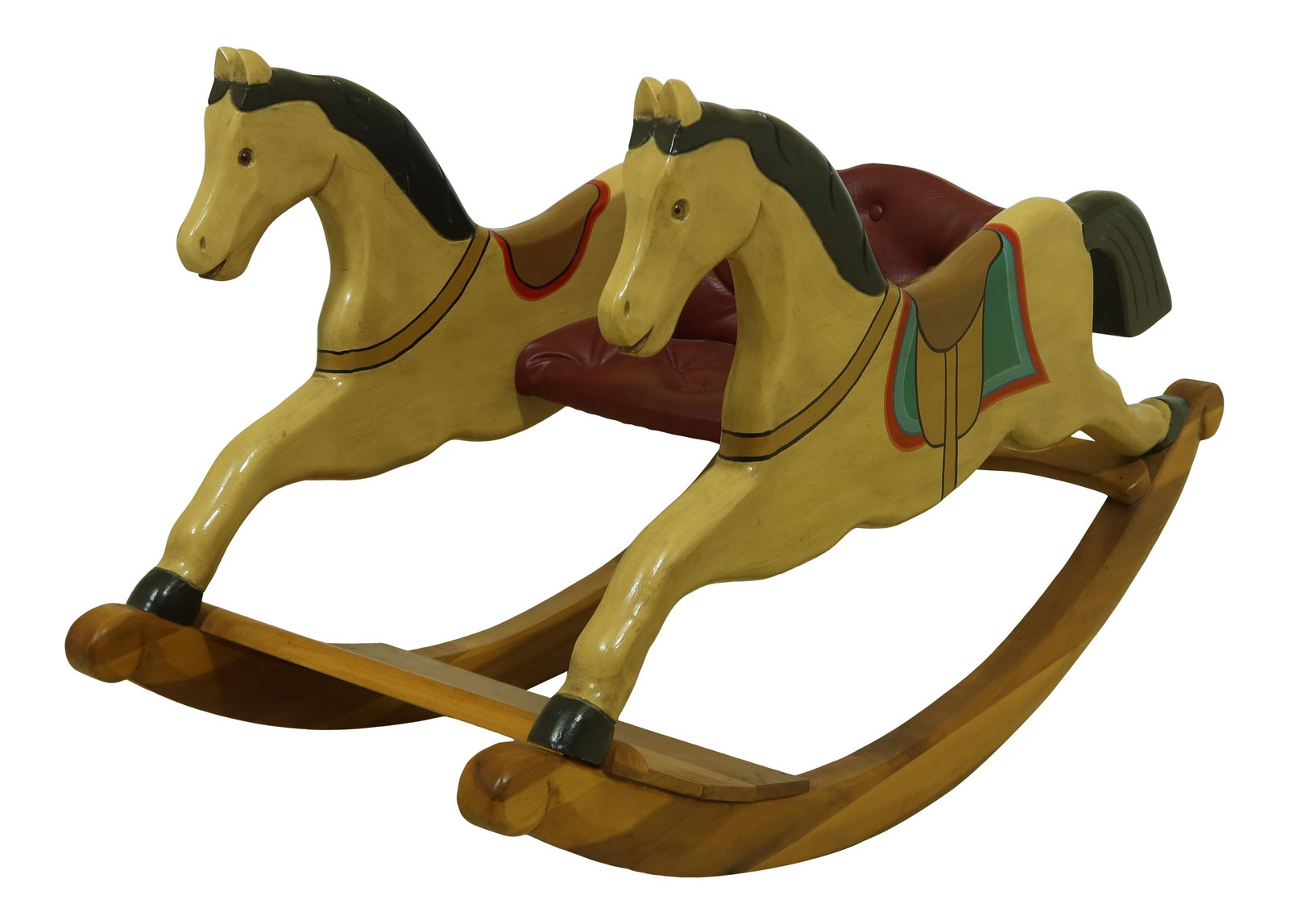 William Dentzel Custom Kids Rocking Horse Handcrafted 20 Years Old: William Dentzel Custom Kids Rocking Horse Handcrafted 20 Years Old This charming kids' rocking horse, custom crafted by William Dentzel, showcases exceptional quality and artistry. Approximately 20 ye