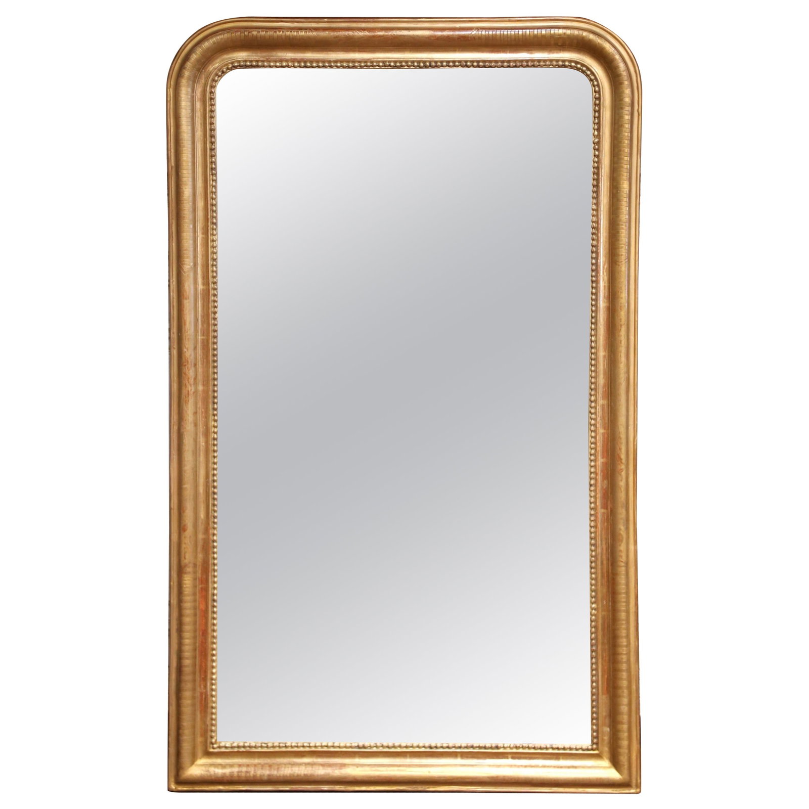 19th Century Louis Philippe Giltwood Mirror Floral Design France: 19th Century Louis Philippe Giltwood Mirror Floral Design France This exquisite 19th Century French Louis Philippe Giltwood Mirror is a stunning piece that adds elegance to any space, whether it be a 