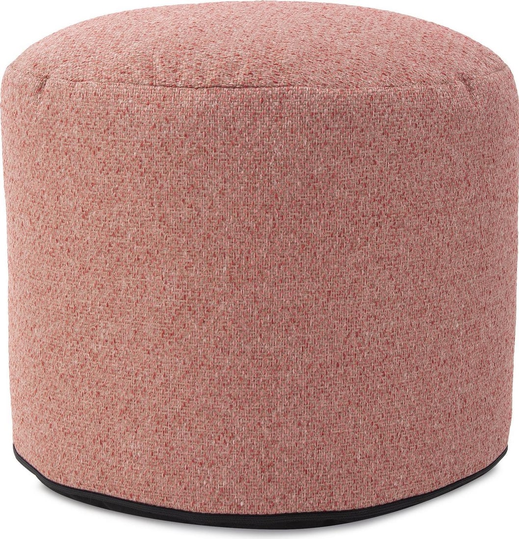 Howard Elliott Rose Panama Pouf Round Pink 24H 22W 22D: Howard Elliott Rose Panama Pouf Round Pink 24H 22W 22D Introducing the Elegant Rose Panama Pouf, a perfect blend of traditional style and contemporary design. This round pouf is hand-finished with a c