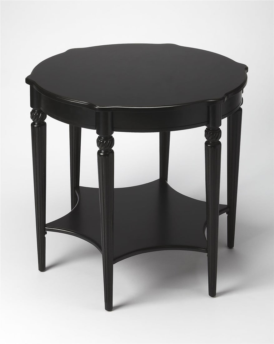 Butler Bainbridge Black Licorice Side Table 28x28x28: Butler Bainbridge Black Licorice Side Table 28x28x28 Enhance your living space with the Bainbridge Side Table, designed for timeless style. This formal-style side table features a sleek Black Licorice