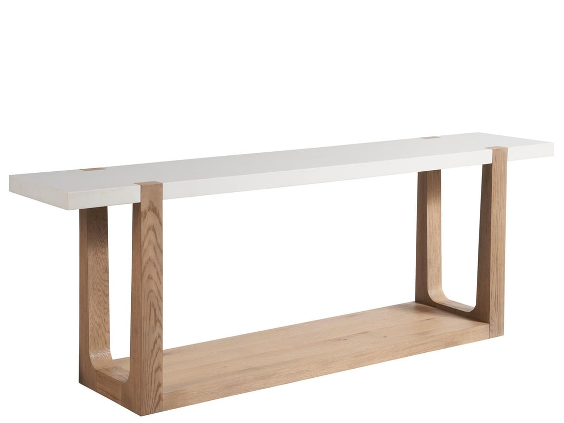 Universal Ellis Console Table Natural Oak 28H x 80W x 16D (1 of 2)