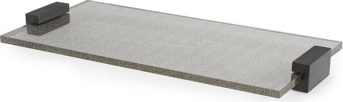John-Richard Large Zefiro Decorative Tray 29.25x14 Inches: John-Richard Large Zefiro Decorative Tray 29.25x14 Inches Enhance your decor with the Large Zefiro Decorative Tray by John-Richard. This elegant tray features a sleek design, perfect for serving or di