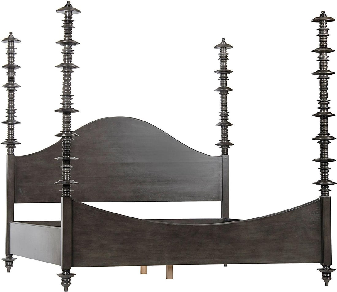 Noir Ferret Classic Eastern King Bed in Pale Mahogany: Noir Ferret Classic Eastern King Bed in Pale Mahogany Introducing the Classic Eastern King Bed in a stunning Pale Mahogany finish, perfect for enhancing your bedroom with a touch of elegance. This bed