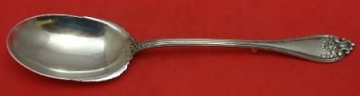 International Sterling Silver Florence Stuffing Spoon 12 Inch Button Design: International Sterling Silver Florence Stuffing Spoon 12 Inch Button Design This exquisite stuffing spoon features the elegant Florence pattern by International Sterling. Crafted from high-quality ste