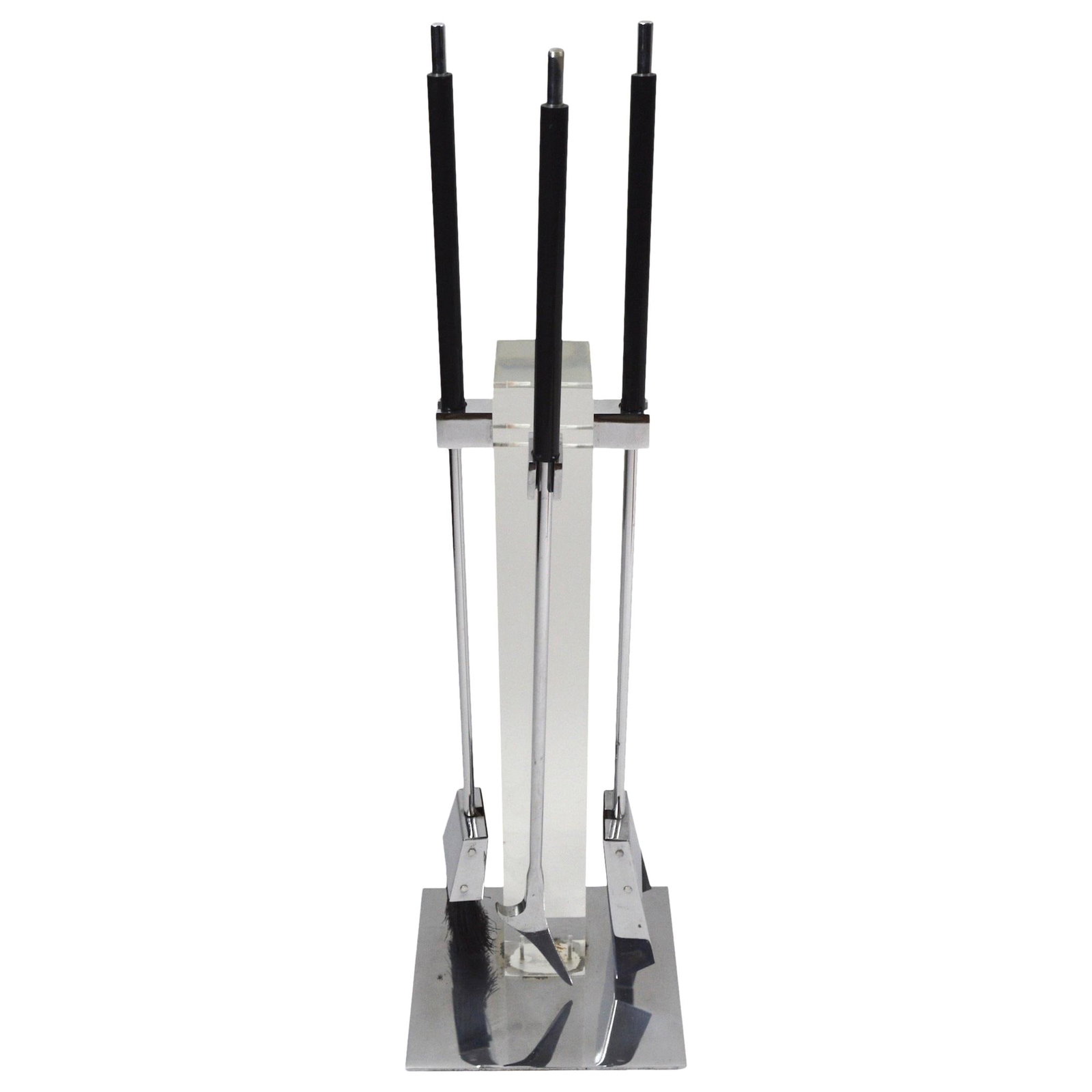 Chic Lucite Fireplace Tool Set by Alessandro Abruzzi (1 of 10)