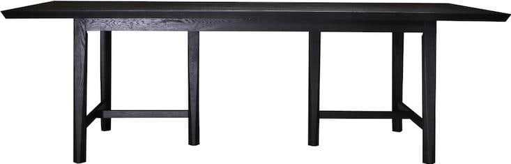 Alder Tweed Dallas 96 Inch Onyx Oak Dining Table: Alder Tweed Dallas 96 Inch Onyx Oak Dining Table Introducing the Dallas Dining Table, a stunning addition to your dining area crafted from high-quality oak veneer. This table features a rich Onyx Oak 