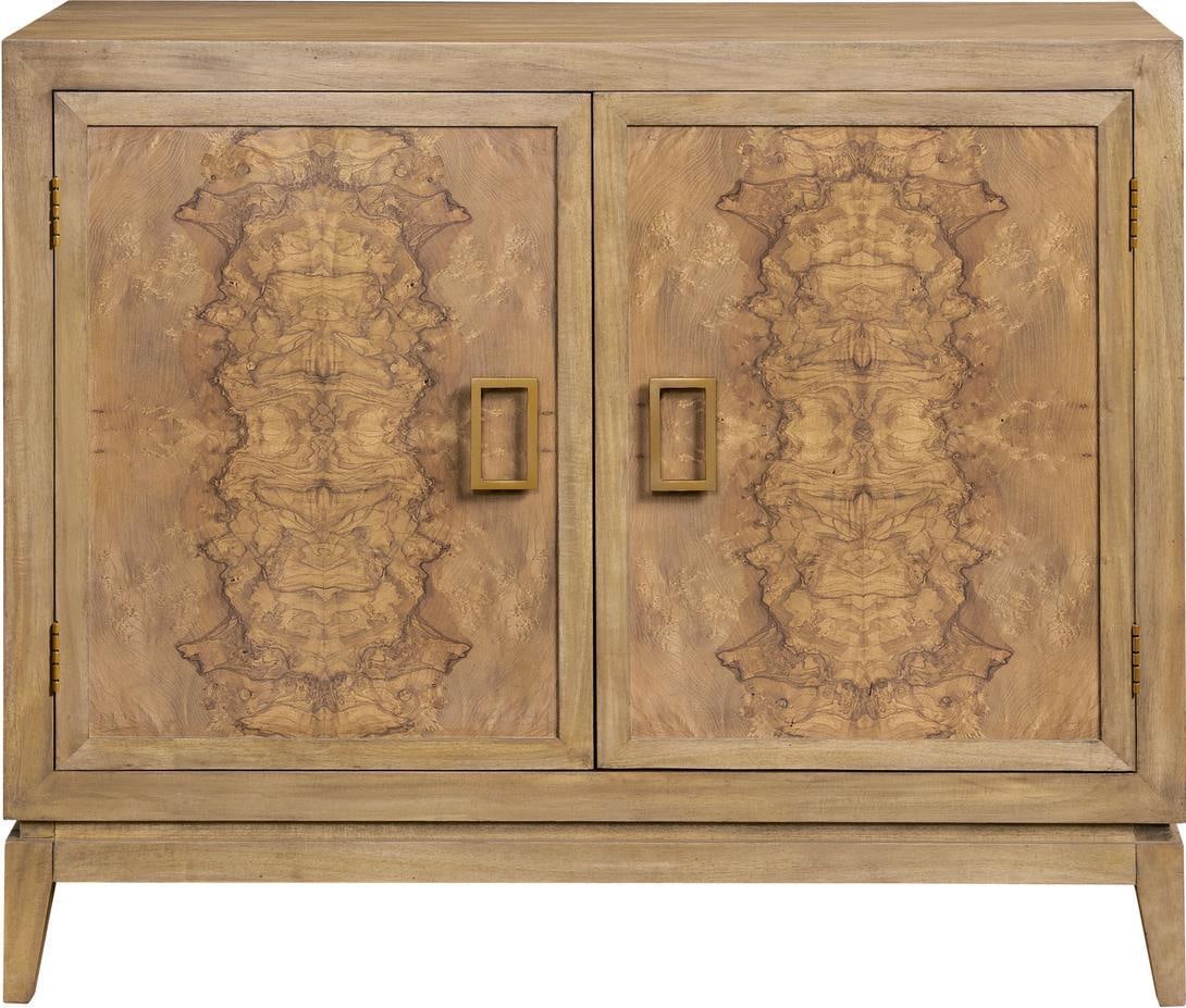 Port Eliot Bleached Burl Wood Cabinet English Traditional Style (1 of 1)