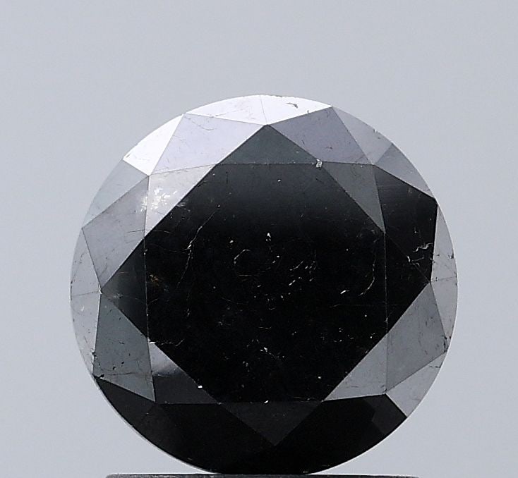 Loose Diamond - ROUND 1.92ct Fancy Black VS2: Loose Diamond - ROUND 1.92ct Fancy Black VS2 Source: Natural Shape: ROUND Carats: 1.92 Color: Fancy Black Certification: NONE Video: