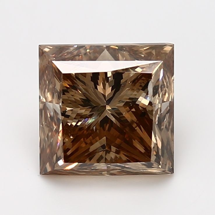 Loose Diamond - PRINCESS 5.23ct Fancy Yellow Brown SI2 (1 of 1)