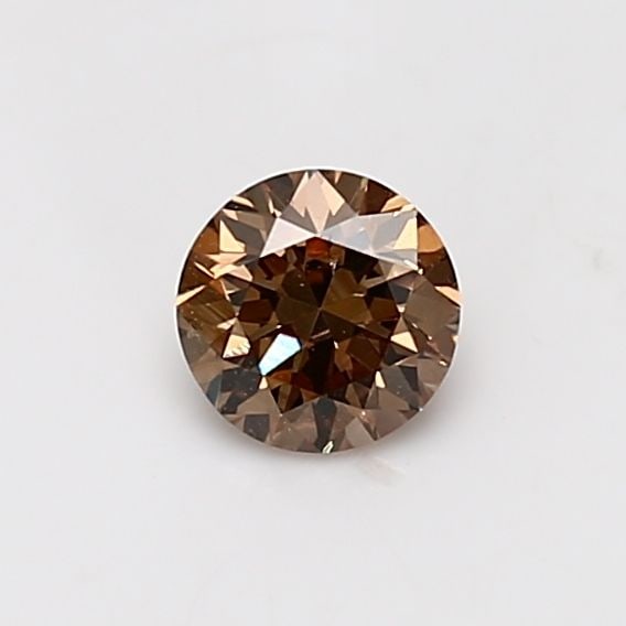 Loose Diamond - ROUND 0.5ct Fancy Orange Brown VS2: Loose Diamond - ROUND 0.5ct Fancy Orange Brown VS2 Source: Natural Shape: ROUND Carats: 0.5 Color: Fancy Orange Brown Certification: GIA Video: