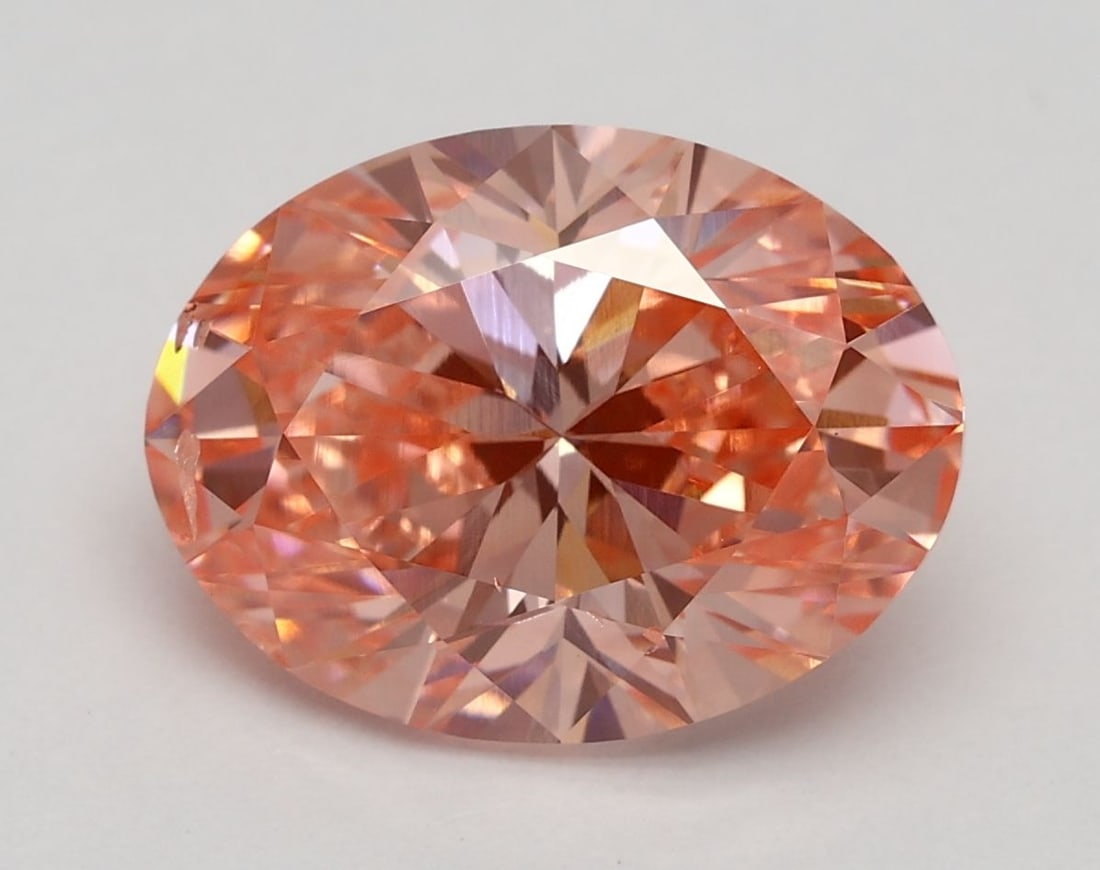 Loose Diamond - OVAL 3.0ct Fancy Vivid Pink SI1: Loose Diamond - OVAL 3.0ct Fancy Vivid Pink SI1 Source: This is a real non-mined Diamond that has been grown in a lab Shape: OVAL Carats: 3.0 Color: Fancy Vivid Pink Certification: IGI Video:
