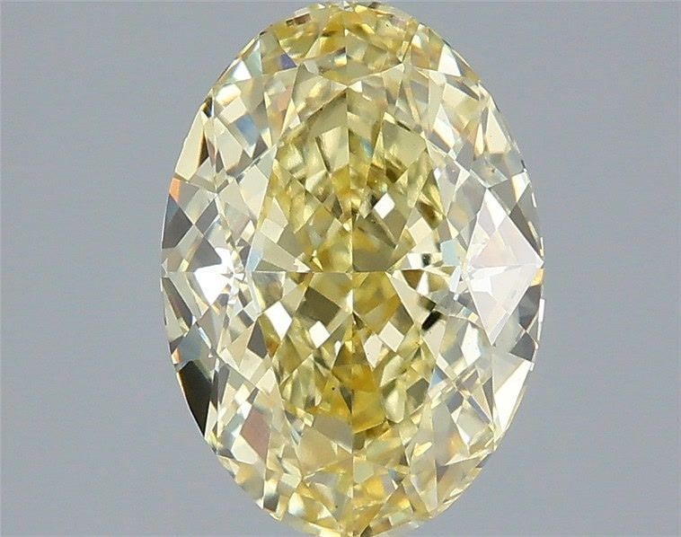 Loose Diamond - OVAL 3.03ct Fancy Yellow VS1: Loose Diamond - OVAL 3.03ct Fancy Yellow VS1 Source: This is a real non-mined Diamond that has been grown in a lab Shape: OVAL Carats: 3.03 Color: Fancy Yellow Certification: IGI PLEASE NOTE: Framed, 