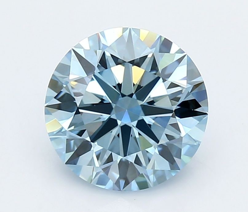 Ideal Loose Diamond - ROUND 3.0ct Fancy Vivid Blue VVS2: Ideal Loose Diamond - ROUND 3.0ct Fancy Vivid Blue VVS2 Source: This is a real non-mined Diamond that has been grown in a lab Shape: ROUND Carats: 3.0 Color: Fancy Vivid Blue Certification: IGI Video: