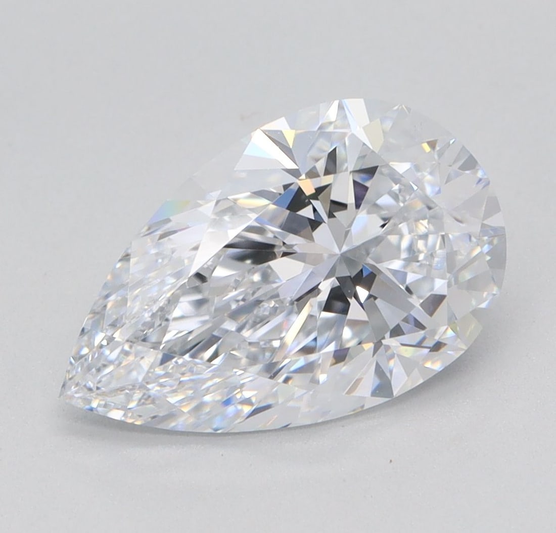 Loose Diamond - PEAR 2.14ct D VS1: Loose Diamond - PEAR 2.14ct D VS1 Source: This is a real non-mined Diamond that has been grown in a lab Shape: PEAR Carats: 2.14 Color: D Clarity: VS1 Certification: IGI Video: Video Link PLEASE