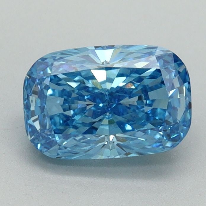 Loose Diamond - CUSHION BRILLIANT 1.24ct Fancy Vivid Blue VS1: Loose Diamond - CUSHION BRILLIANT 1.24ct Fancy Vivid Blue VS1 Source: This is a real non-mined Diamond that has been grown in a lab Shape: CUSHION BRILLIANT Carats: 1.24 Color: Fancy Vivid Blue Certif