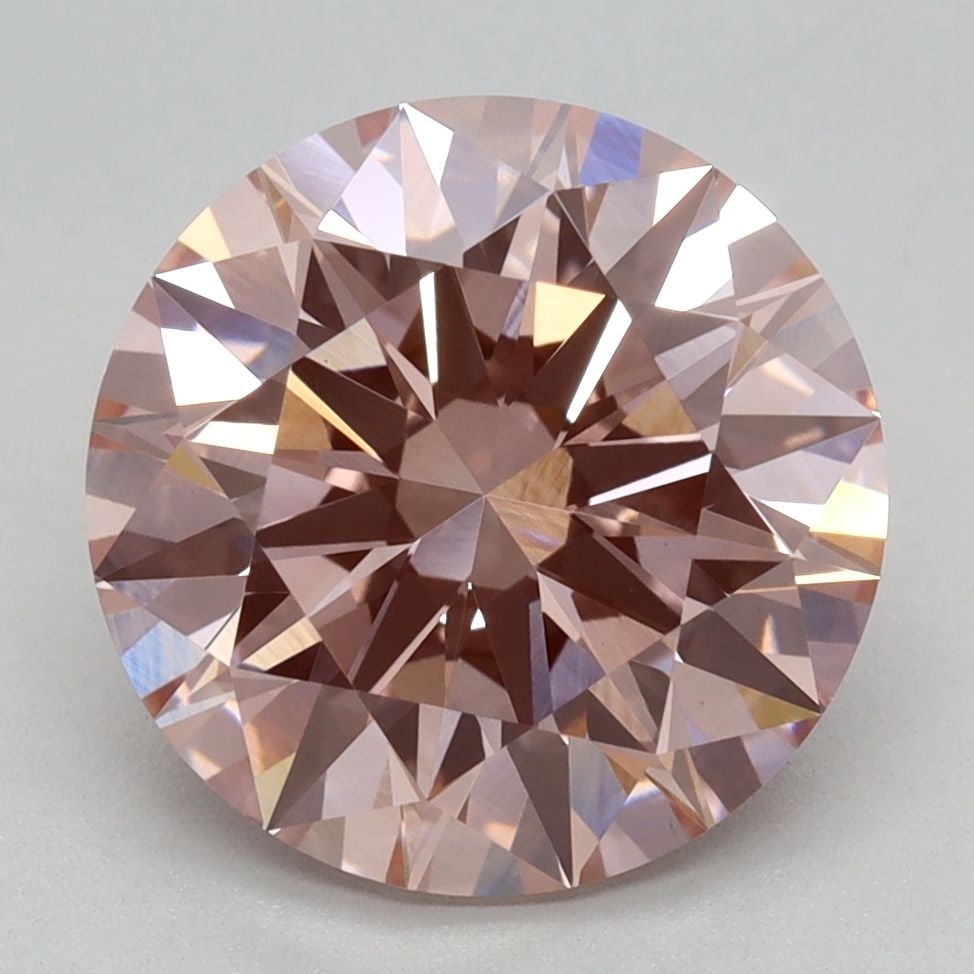 Ideal Loose Diamond - ROUND 3.14ct Fancy Intense Pink VVS2: Ideal Loose Diamond - ROUND 3.14ct Fancy Intense Pink VVS2 Source: This is a real non-mined Diamond that has been grown in a lab Shape: ROUND Carats: 3.14 Color: Fancy Intense Pink Certification: IGI 