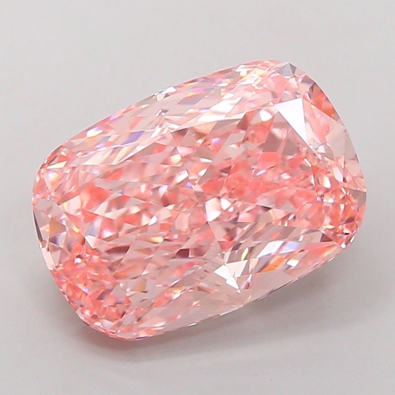 Loose Diamond - CUSHION MODIFIED 5.04ct Fancy Vivid Pink VS1: Loose Diamond - CUSHION MODIFIED 5.04ct Fancy Vivid Pink VS1 Source: This is a real non-mined Diamond that has been grown in a lab Shape: CUSHION MODIFIED Carats: 5.04 Color: Fancy Vivid Pink Certific