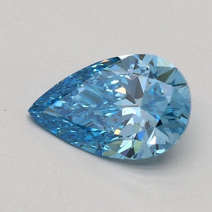 Loose Diamond - PEAR 0.53ct Fancy Vivid Blue SI1: Loose Diamond - PEAR 0.53ct Fancy Vivid Blue SI1 Source: This is a real non-mined Diamond that has been grown in a lab Shape: PEAR Carats: 0.53 Color: Fancy Vivid Blue Certification: IGI Video: