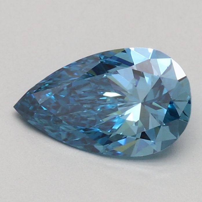 Loose Diamond - PEAR 0.56ct Fancy Vivid Blue VS1: Loose Diamond - PEAR 0.56ct Fancy Vivid Blue VS1 Source: This is a real non-mined Diamond that has been grown in a lab Shape: PEAR Carats: 0.56 Color: Fancy Vivid Blue Certification: IGI Video:
