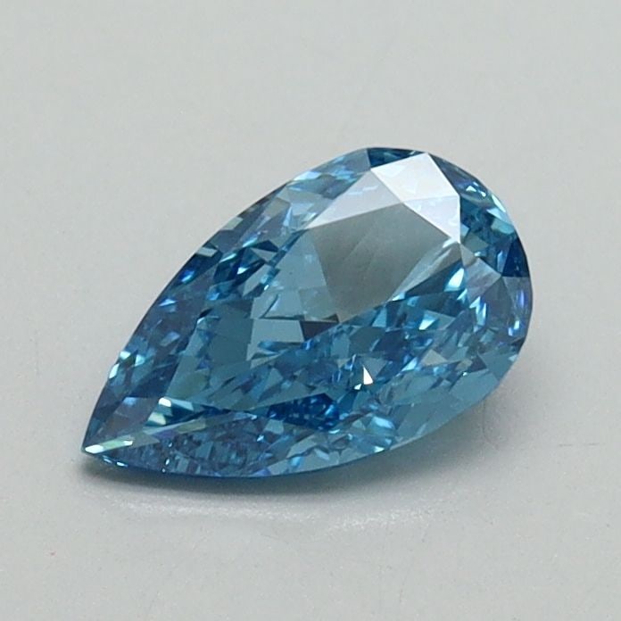 Loose Diamond - PEAR 0.61ct Fancy Vivid Blue VS1: Loose Diamond - PEAR 0.61ct Fancy Vivid Blue VS1 Source: This is a real non-mined Diamond that has been grown in a lab Shape: PEAR Carats: 0.61 Color: Fancy Vivid Blue Certification: IGI Video: