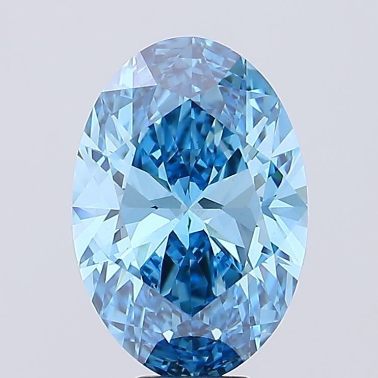 Loose Diamond - OVAL 9.02ct Fancy Vivid Blue VS1: Loose Diamond - OVAL 9.02ct Fancy Vivid Blue VS1 Source: This is a real non-mined Diamond that has been grown in a lab Shape: OVAL Carats: 9.02 Color: Fancy Vivid Blue Certification: IGI Video: