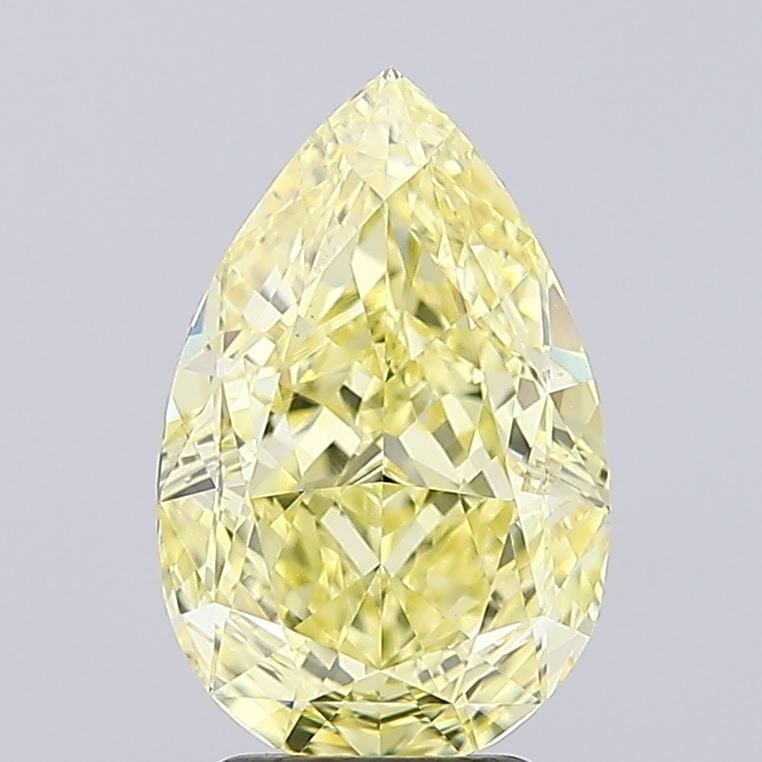 Loose Diamond - PEAR 3.66ct Fancy Intense Yellow VVS2: Loose Diamond - PEAR 3.66ct Fancy Intense Yellow VVS2 Source: This is a real non-mined Diamond that has been grown in a lab Shape: PEAR Carats: 3.66 Color: Fancy Intense Yellow Certification: IGI Vide