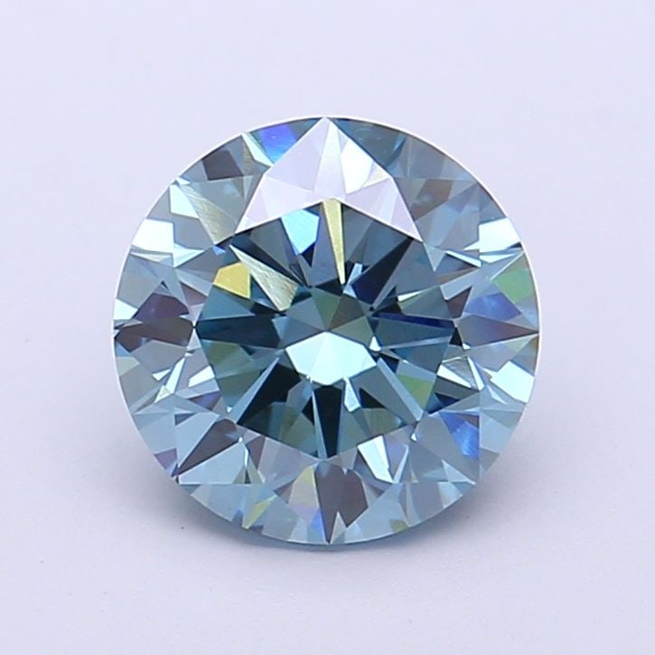 Loose Diamond - ROUND 2.06ct Fancy Vivid Blue VS1: Loose Diamond - ROUND 2.06ct Fancy Vivid Blue VS1 Source: This is a real non-mined Diamond that has been grown in a lab Shape: ROUND Carats: 2.06 Color: Fancy Vivid Blue Certification: IGI Video: