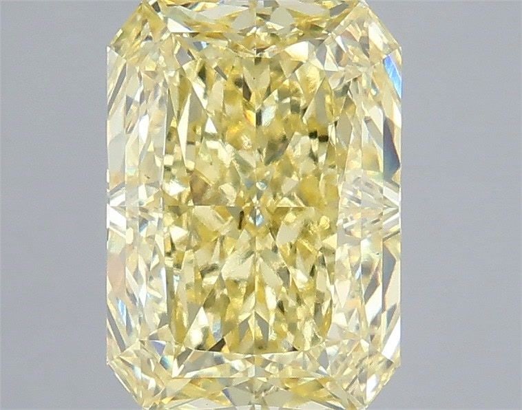Loose Diamond - RADIANT 3.1ct Fancy Yellow VS1: Loose Diamond - RADIANT 3.1ct Fancy Yellow VS1 Source: This is a real non-mined Diamond that has been grown in a lab Shape: RADIANT Carats: 3.1 Color: Fancy Yellow Certification: IGI Video: