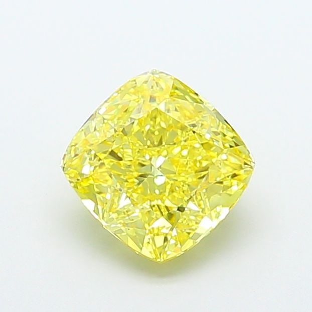 Loose Diamond - CUSHION MODIFIED 3.71ct Fancy Vivid Yellow VS1: Loose Diamond - CUSHION MODIFIED 3.71ct Fancy Vivid Yellow VS1 Source: This is a real non-mined Diamond that has been grown in a lab Shape: CUSHION MODIFIED Carats: 3.71 Color: Fancy Vivid Yellow Cert