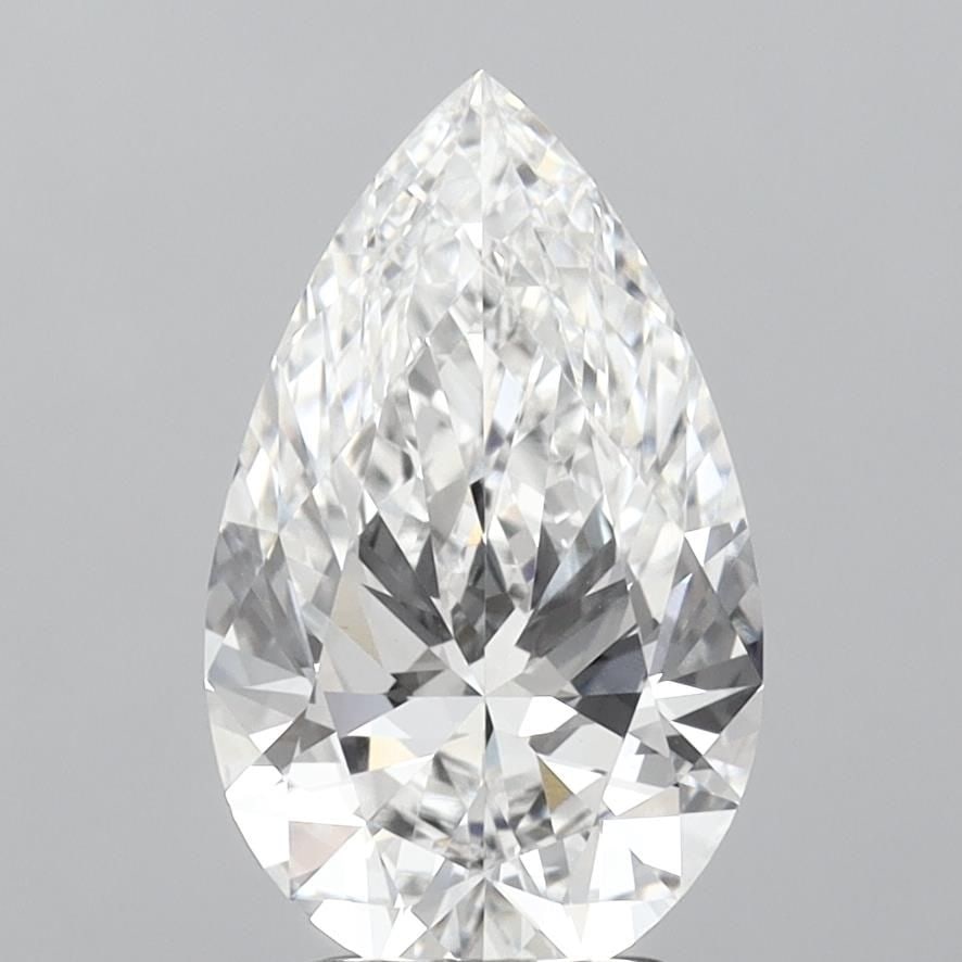 Loose Diamond - PEAR 3.09ct F VVS2: Loose Diamond - PEAR 3.09ct F VVS2 Source: This is a real non-mined Diamond that has been grown in a lab Shape: PEAR Carats: 3.09 Color: F Clarity: VVS2 Certification: IGI Video: