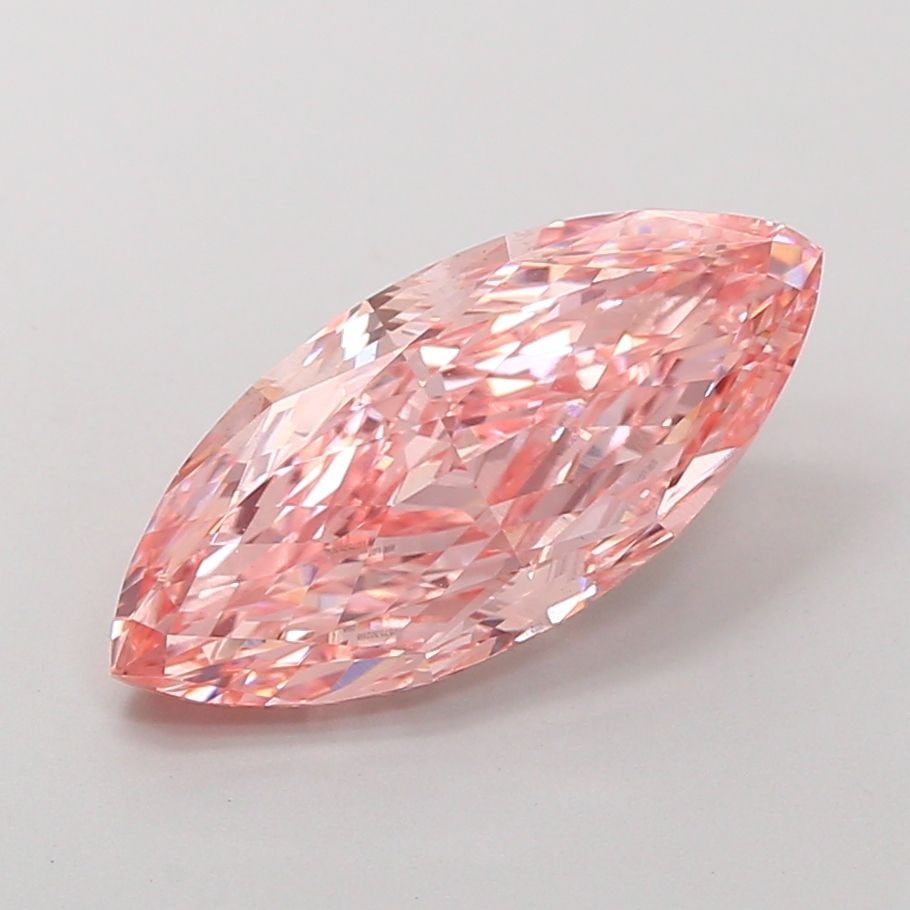 Loose Diamond - MARQUISE 7.55ct Fancy Vivid Pink VS1: Loose Diamond - MARQUISE 7.55ct Fancy Vivid Pink VS1 Source: This is a real non-mined Diamond that has been grown in a lab Shape: MARQUISE Carats: 7.55 Color: Fancy Vivid Pink Certification: IGI Video