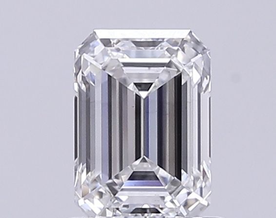 Loose Diamond - EMERALD 0.95ct F VS1: Loose Diamond - EMERALD 0.95ct F VS1 Source: This is a real non-mined Diamond that has been grown in a lab Shape: EMERALD Carats: 0.95 Color: F Clarity: VS1 Certification: NONE Video: Video Link