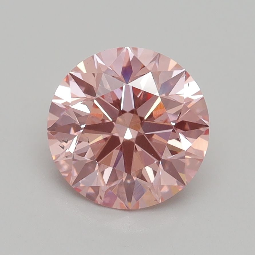 Loose Diamond - ROUND 1.7ct Fancy Intense Pink SI1: Loose Diamond - ROUND 1.7ct Fancy Intense Pink SI1 Source: This is a real non-mined Diamond that has been grown in a lab Shape: ROUND Carats: 1.7 Color: Fancy Intense Pink Certification: IGI Video: