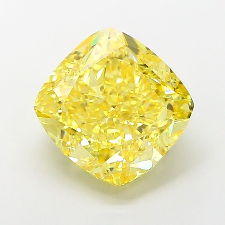 Loose Diamond - CUSHION MODIFIED 5.88ct Fancy Vivid Yellow VVS2: Loose Diamond - CUSHION MODIFIED 5.88ct Fancy Vivid Yellow VVS2 Source: This is a real non-mined Diamond that has been grown in a lab Shape: CUSHION MODIFIED Carats: 5.88 Color: Fancy Vivid Yellow Cer