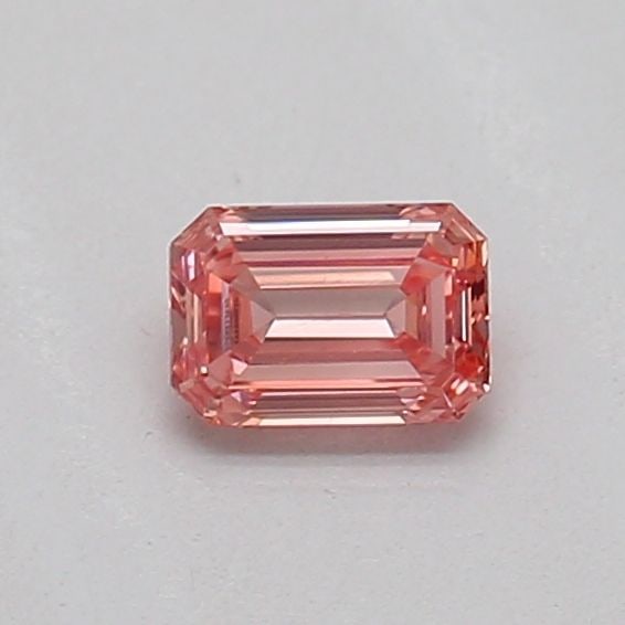 Loose Diamond - EMERALD 0.16ct Fancy Vivid Pink VS2: Loose Diamond - EMERALD 0.16ct Fancy Vivid Pink VS2 Source: This is a real non-mined Diamond that has been grown in a lab Shape: EMERALD Carats: 0.16 Color: Fancy Vivid Pink Certification: IGI PLEASE 
